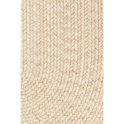 Solid Sand Wool 2X4 Oval