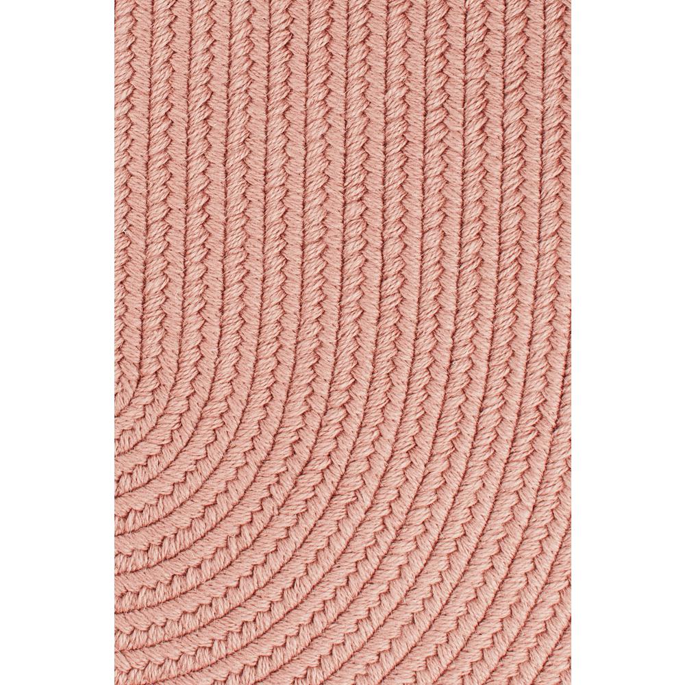 Solid Old Rose Wool 2X6 Oval