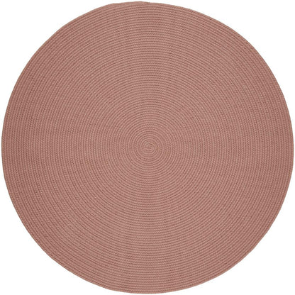 Solid Old Rose Wool 6' Round