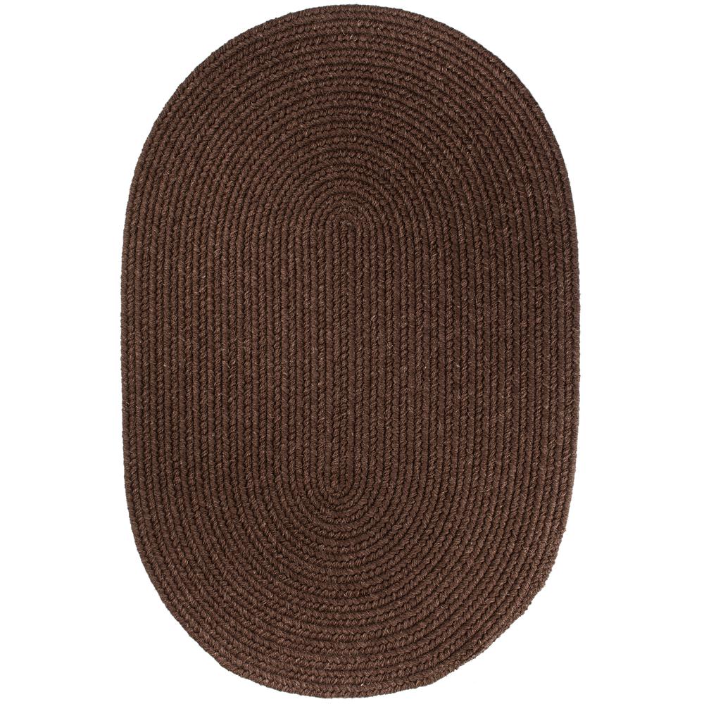 Solid Walnut Wool 3X5 Oval