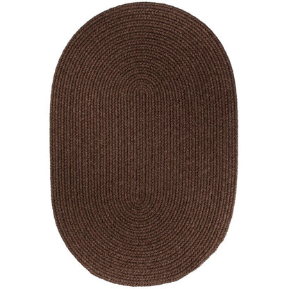 Solid Walnut Wool 3X5 Oval