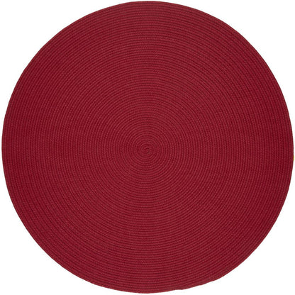 Solid Scarlet Wool 4' Round