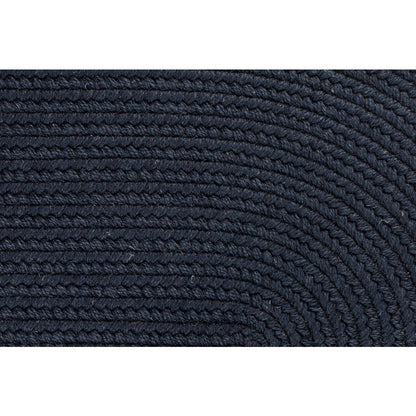 Solid Navy Wool 10' Round