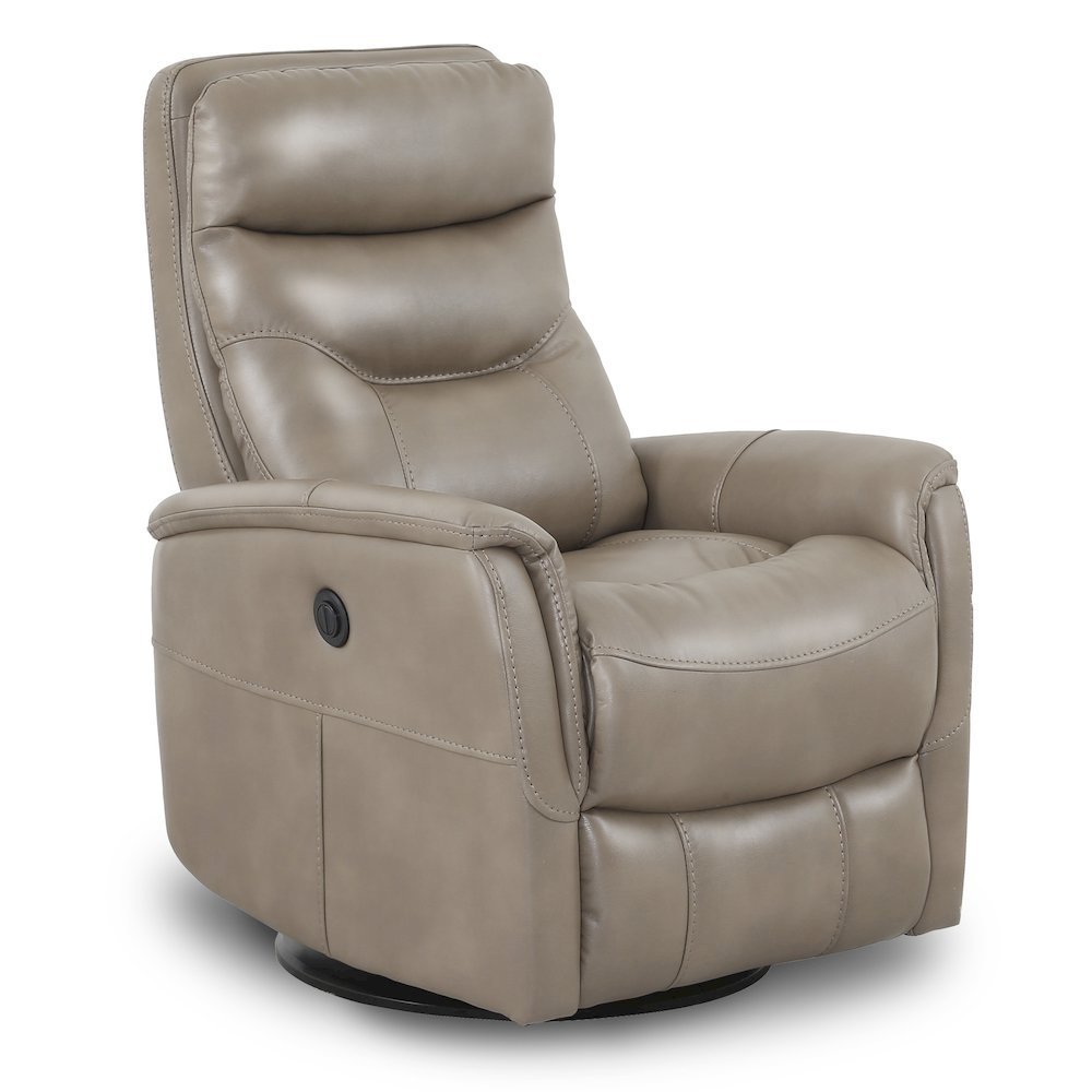 Linen Recliner Nursery Glider – Boucle Chair with Power Lift Feature