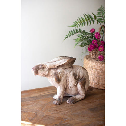 Faux Concrete Rabbit - Sitting
