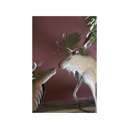 Rustic Metal Moose
