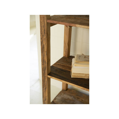 Set Of Three Recycled Wood Shelving Units