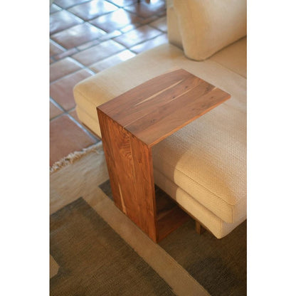 Acacia Wood Sofa  Accent Table