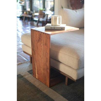 Acacia Wood Sofa  Accent Table