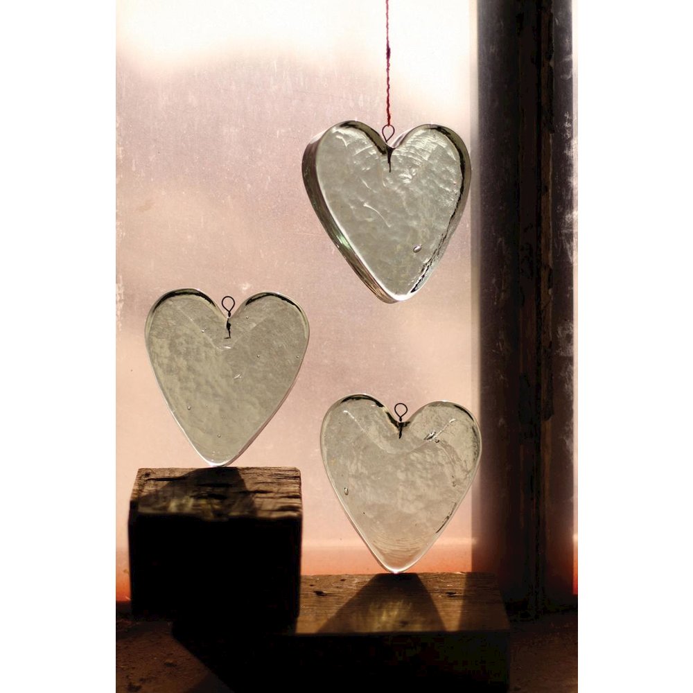 Glass Heart Ornament