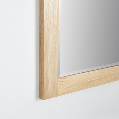 Cortes 60" Rectangular Bathroom Vanity Barndoor Wall Mount Mirror in Pine