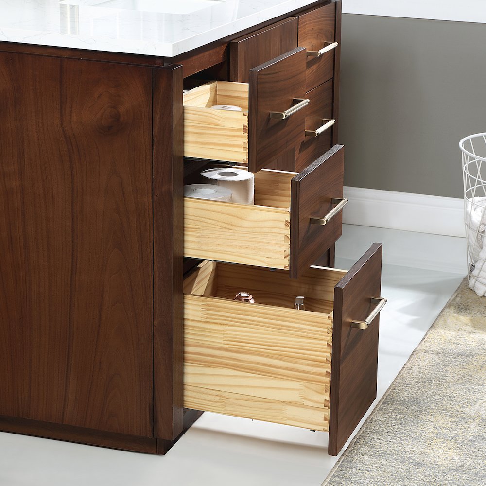 San 48" Free-standing Single Bath Vanity in Natural Walnut