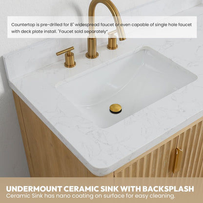 Cádiz 72in. Free-standing Double Bathroom Vanity in Washed Ash Grey