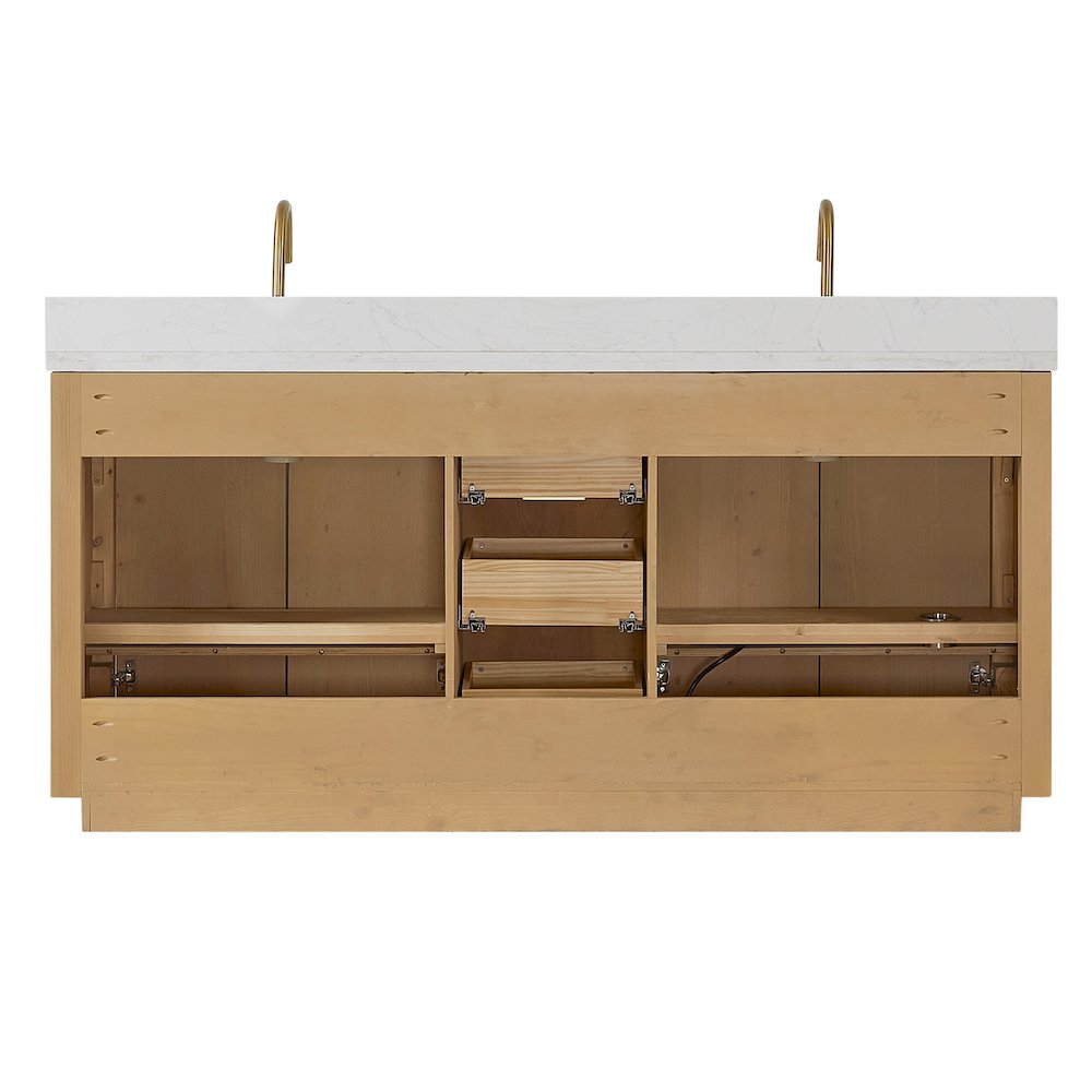 Cádiz 72in. Free-standing Double Bathroom Vanity in Washed Ash Grey