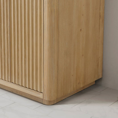 Cádiz 72in. Free-standing Double Bathroom Vanity in Washed Ash Grey