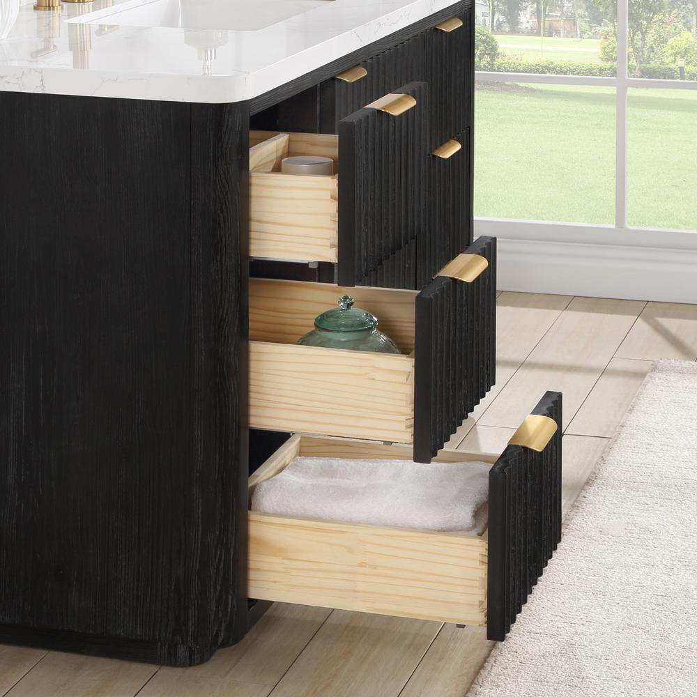 Free-standing Single Bathroom Vanity with Composite top and Mirror