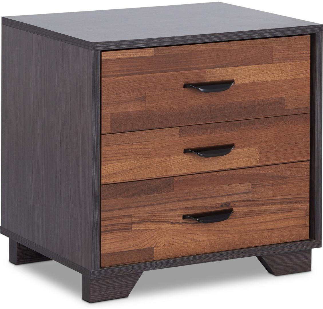 ACME Eloy Night Table in Walnut & Espresso 97340