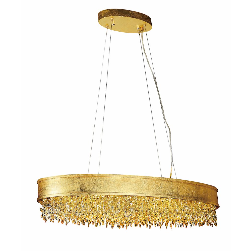 Bethel International LED Chandelier in Gold Color