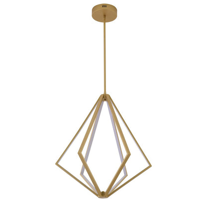 6-Light Gold Metal LED Chandelier With Silicone Diffusers