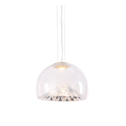 Bethel International Single Pendant Lighting in Silver Color