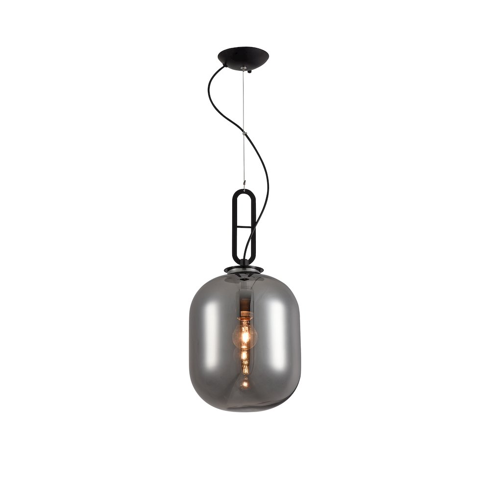 Bethel International Single Pendant Lighting in Matte Black Color