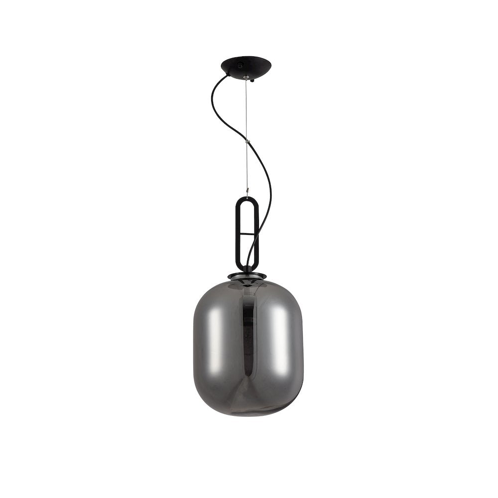 Bethel International Single Pendant Lighting in Matte Black Color