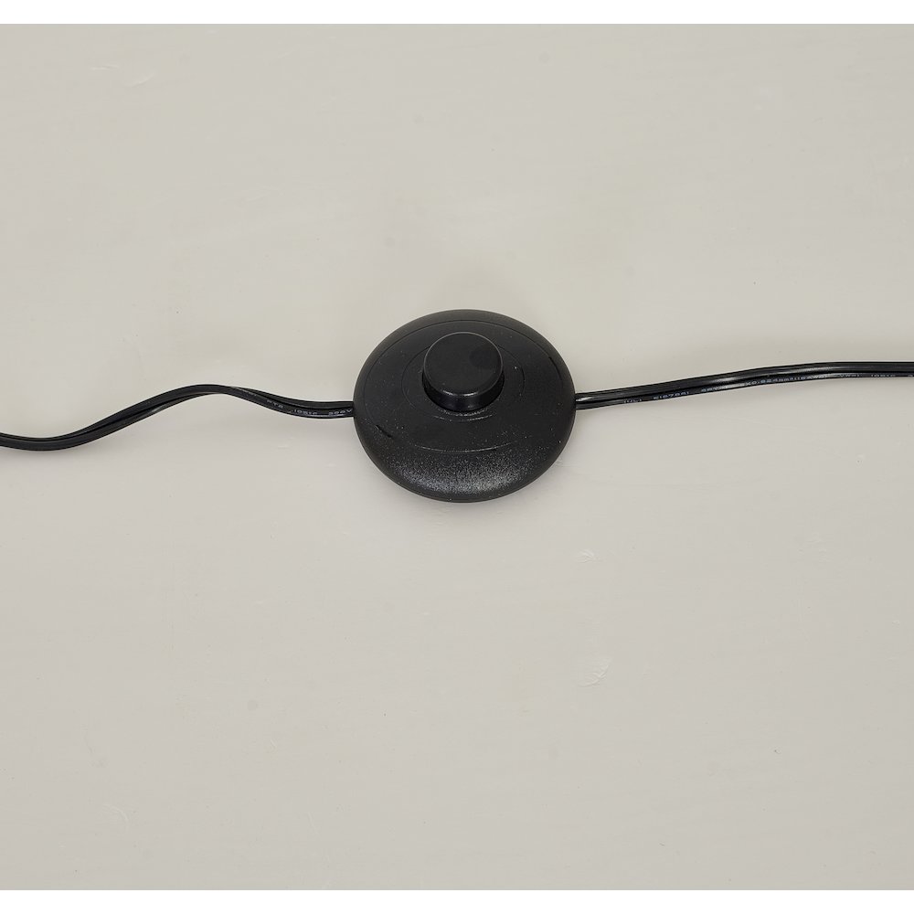 1-Light Matte Black Die Cast Arched Floor Lamp With An Acrylic Shade
