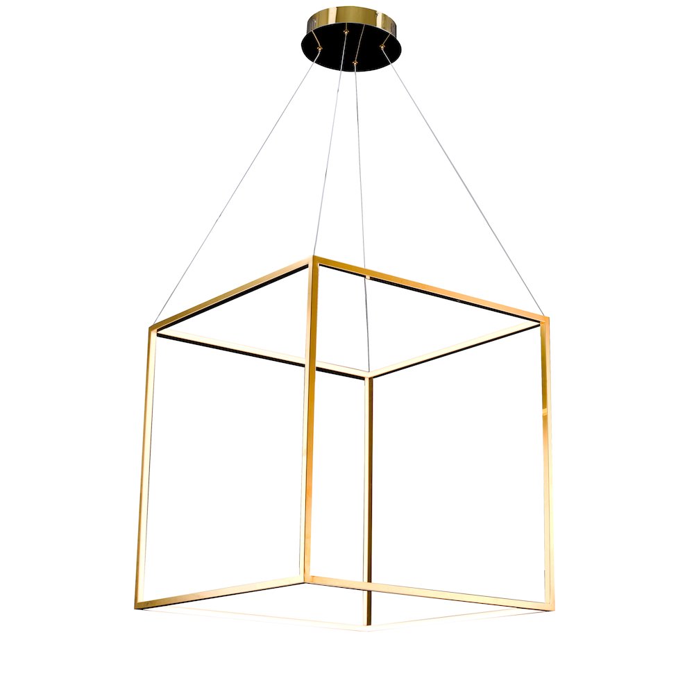Bethel International LED Chandelier in Gold Color