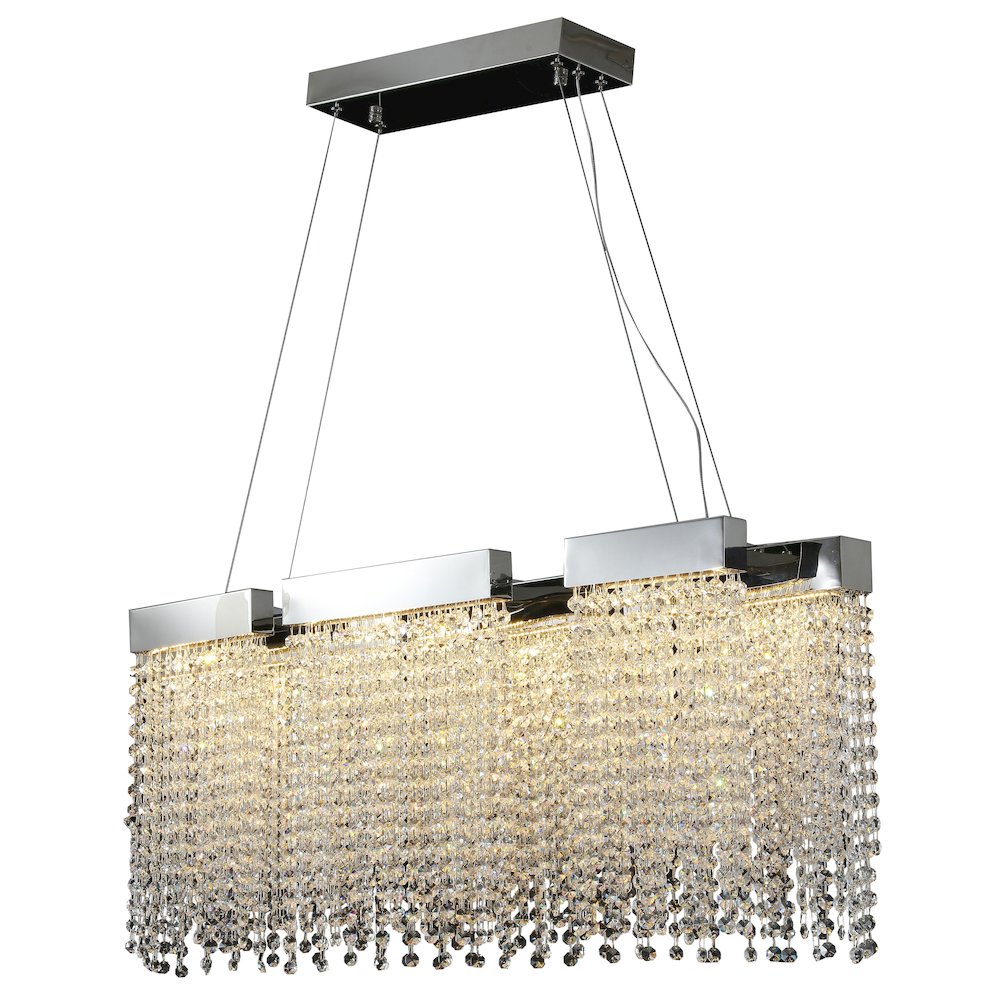 Bethel International LED Chandelier in Chrome Color