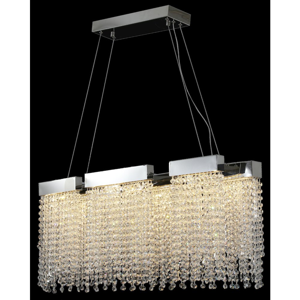 Bethel International LED Chandelier in Chrome Color