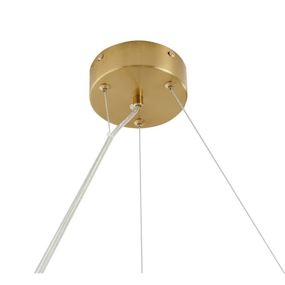 8-Light Brass Chandelier With Matte White Plastic Leaf Petals In A Round Shape