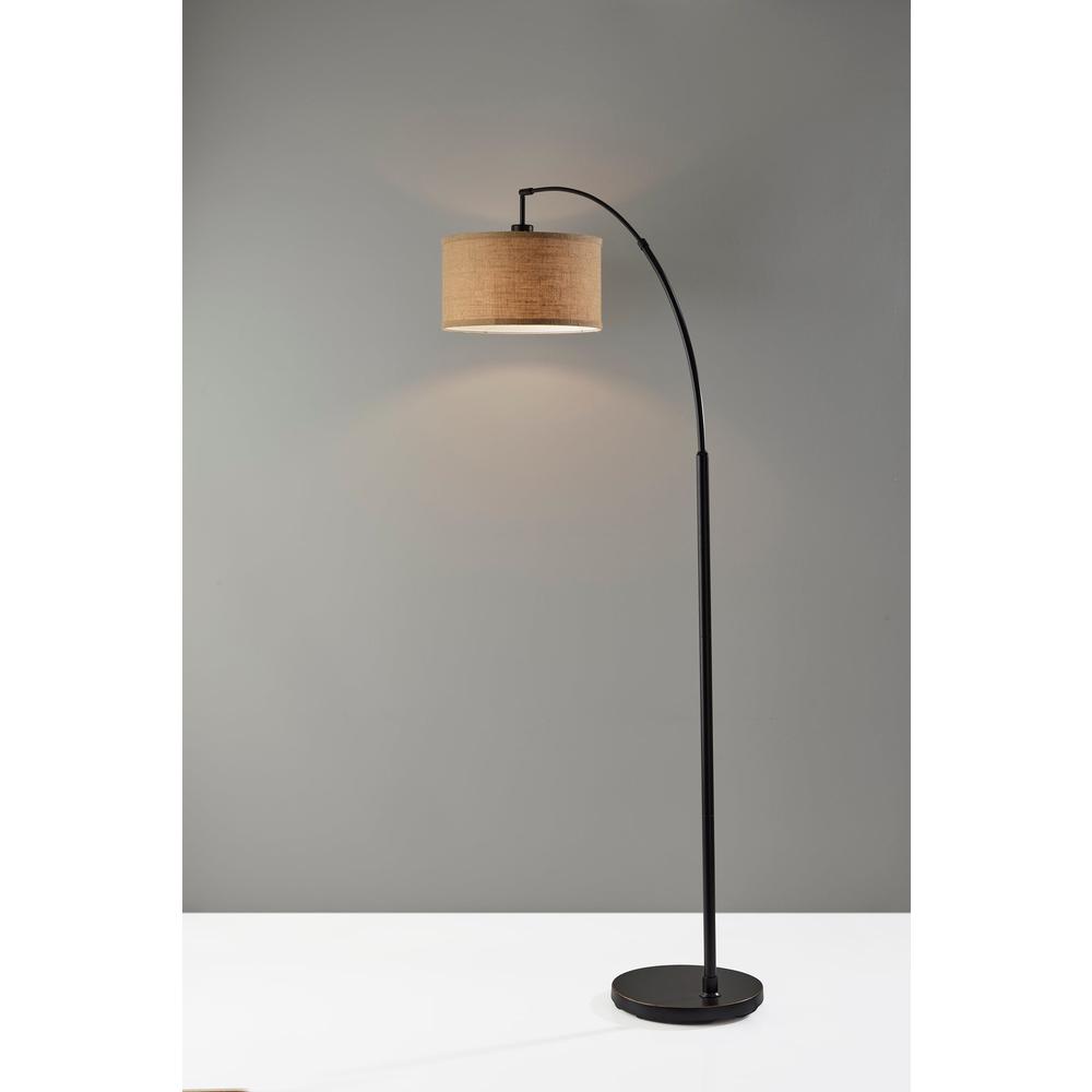 Burlap Arc Lamp