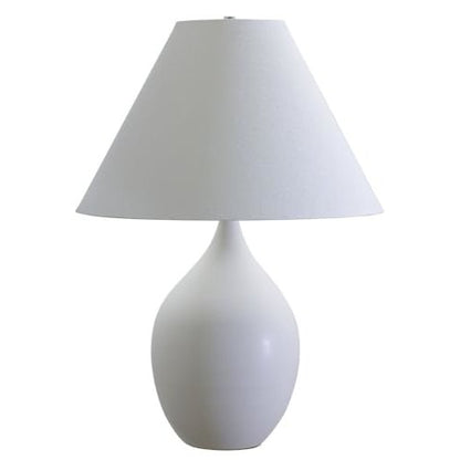Scatchard 28" Stoneware Table Lamps in White Gloss