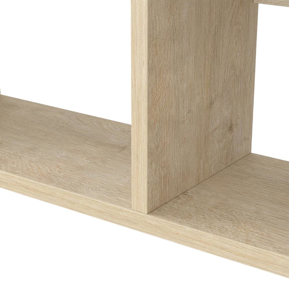 Oak Floating Wall-Mounted TV Stand for 75 Inch Flat Screens Durable Engineering