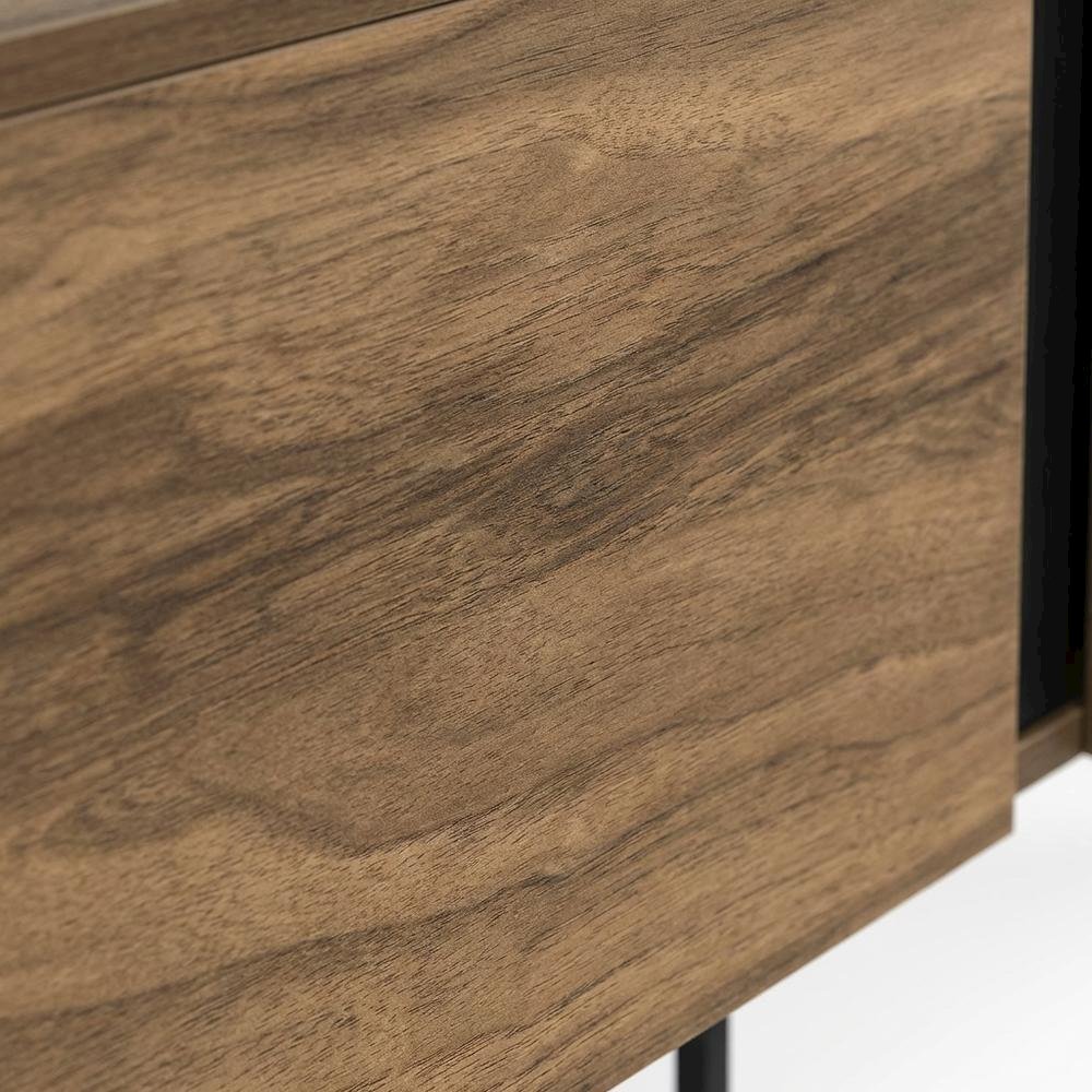 Walnut Modern TV Stand and Media Console with Engineered Wood Finish