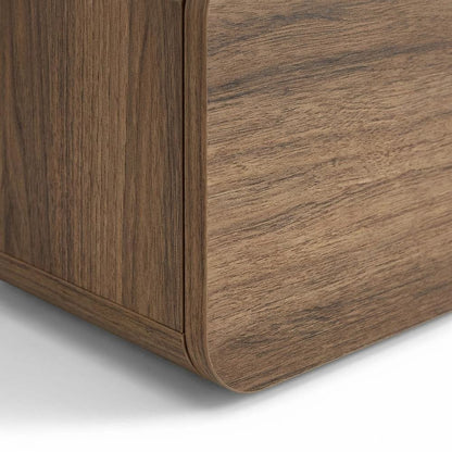 Wooden TV Console for 80-inch TV and Under with Walnut Finish