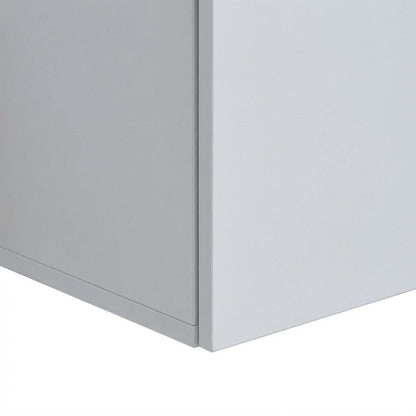 Wall-Mounted TV Stand for Up to 75 Inch Displays in White and Sapphire Oak**