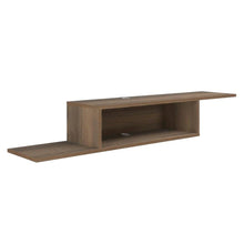 Brown Wall-Mounted TV Stand, Up to 65 Inch Screens, Engineered Wood Design