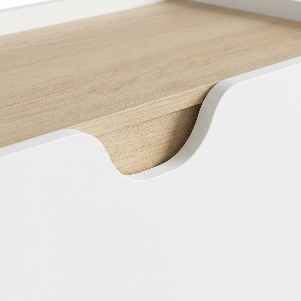 White Floating TV Stand, up to 80 Inch Screens Wall Mounted Entertainment Center