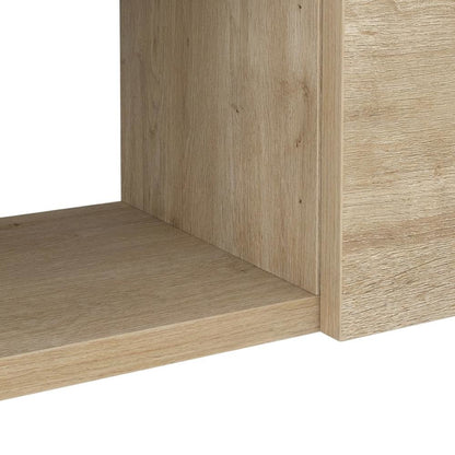 Oak Floating TV Stand for Wall Mounting, Modern Design, 75 Inch Compatible