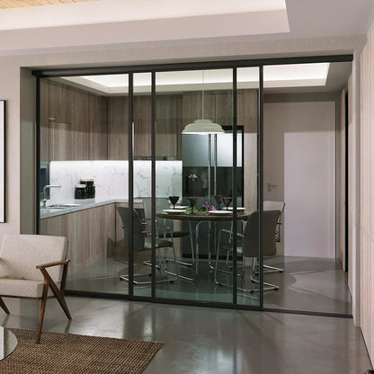 Glass Room Divider Panel and Partition Wall