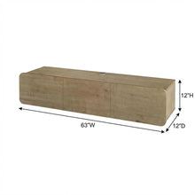 Modern Brown Floating TV Stand Wall Mounted for 80 Inch TVs with Wooden Veneers