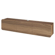 Wooden TV Console for 80-inch TV and Under with Walnut Finish