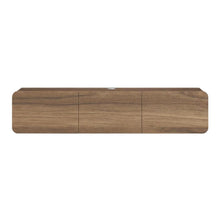 Wooden TV Console for 80-inch TV and Under with Walnut Finish