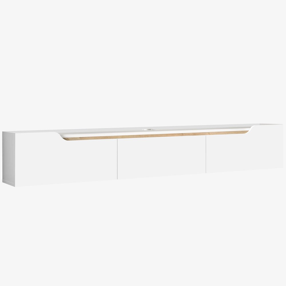 Floating TV Stand for Up to 80 Inch TVs – Wall Mounted Entertainment Center