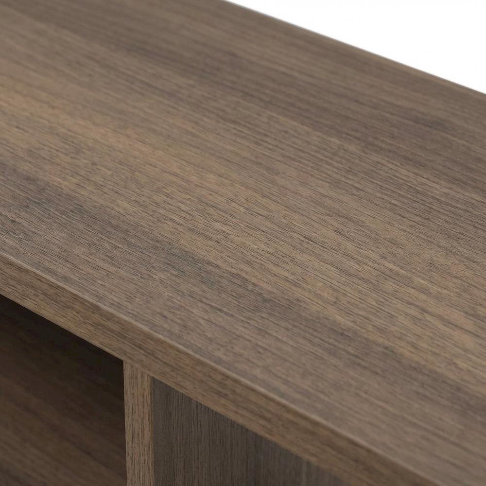 Brown Wall-Mounted TV Stand, Up to 65 Inch Screens, Engineered Wood Design