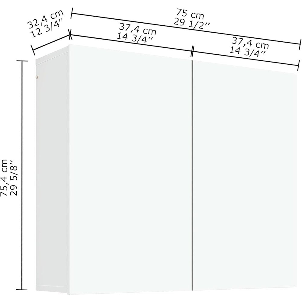 Storage Cabinet - Wall Mounted, Over The Toilet Storage Cabinet