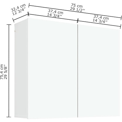 Storage Cabinet - Wall Mounted, Over The Toilet Storage Cabinet