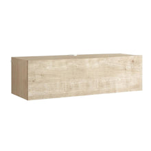 Oak Floating TV Stand with 1 Door and Modern Design for Living Room