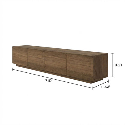 Wall Mounted Floating TV Stand for 75 Inch TV in Sleek Finish
